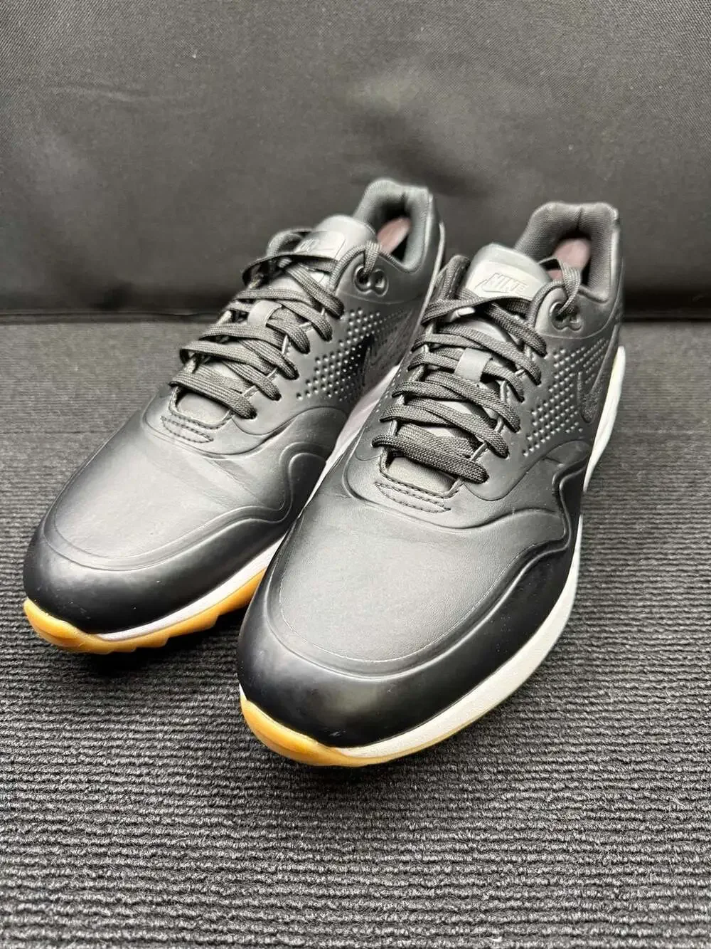 Nike Air Max 1 G Golf Shoes Black/Gum Light Brown